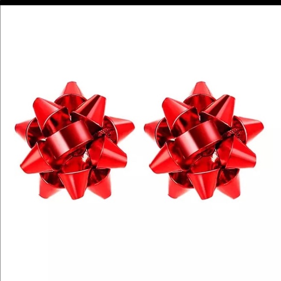 Brand New Christmas Bow Stud Earrings - Picture 4 of 5
